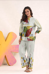 Geo-Foliage Fusion Co-Ord Set
